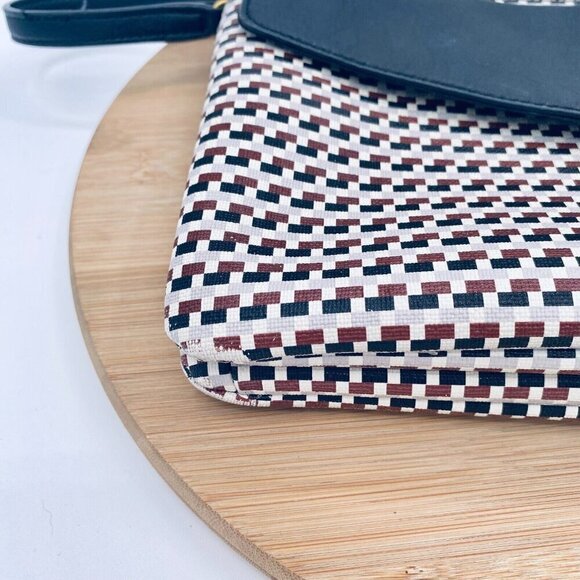 Fossil Messenger Bag Womens Medium Multicolor Leather Crossbody Purse - Picture 4 of 16